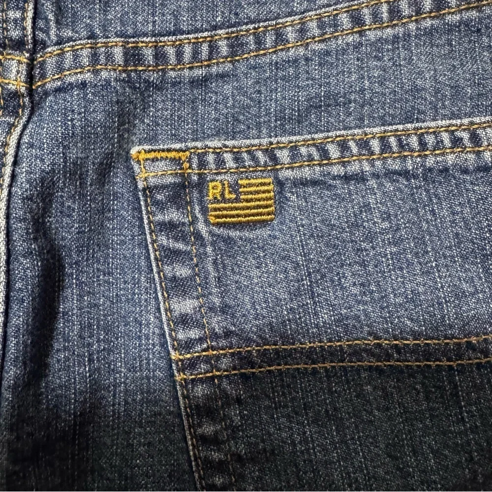 Ralph Lauren Polo Jeans (EUC) Vintage Denim Skirt, Size 12 - Picture 9 of 13